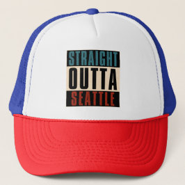 Straight Outta Seattle Washington WA Verenigde Sta Trucker Pet