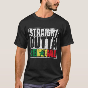 Straight Outta Senegal Flag T-shirt
