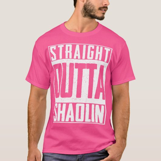 Straight Outta Shaolin Temple Buddha Chinese Kung T-shirt (Voorkant)