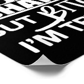 Straight Outta Shape But Btch I'm Tryin Funny Work Poster (Hoek)