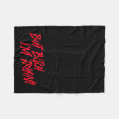 Straight Outta Shape But I'm Tryin Gym Fitness  Fleece Deken (Voorkant (Horizontaal))