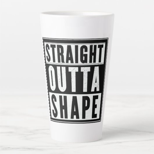 Straight Outta Shape Latte Mok (Voorkant)