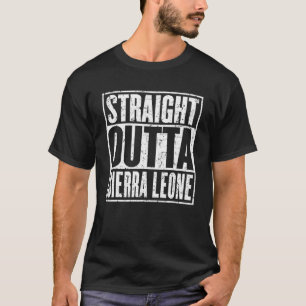 Straight Outta Sierra Leone  Distress T-shirt