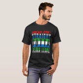 Straight Outta Sierra Leone Leonean vlag Krio Sier T-shirt (Voorkant volledig)
