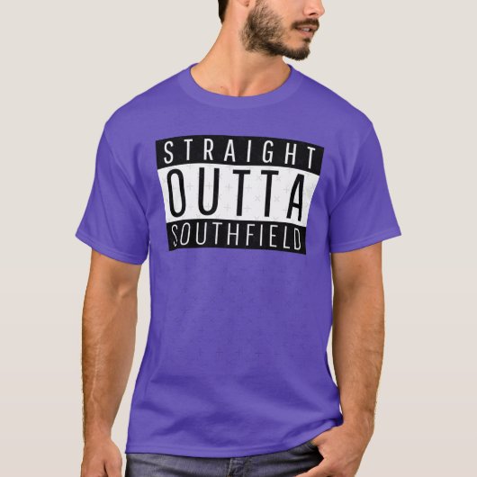 Straight Outta Southfield Michigan Oversized T-shirt (Voorkant)