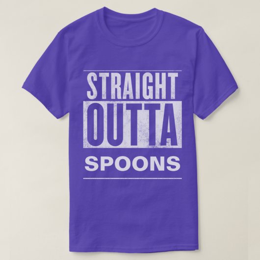 Straight Outta Spoons T-shirt (Design voorkant)