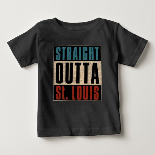 Straight Outta St. Louis Missouri MO T-shirt (Voorkant)