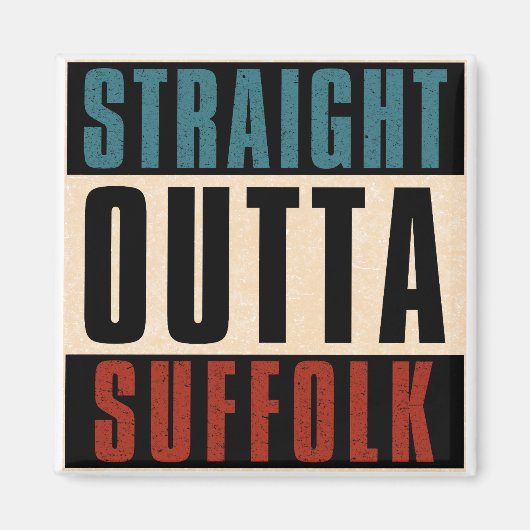 Straight Outta Suffolk Virginia VA Magneet (Voorkant)