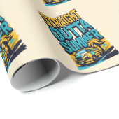 Straight Outta Summer - Retro Terug naar school Cadeaupapier (Rol Hoek)