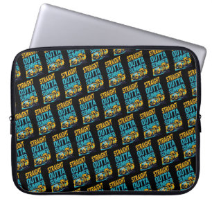Straight Outta Summer - Retro Terug naar school Laptop Sleeve