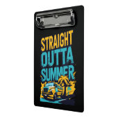 Straight Outta Summer - Retro Terug naar school Mini Klembord (Angled2)