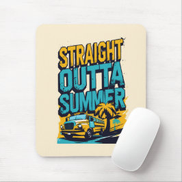 Straight Outta Summer - Retro Terug naar school Muismat