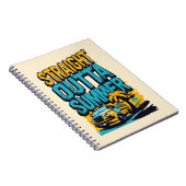 Straight Outta Summer - Retro Terug naar school Notitieboek (Rechterzijde)