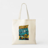 Straight Outta Summer - Retro Terug naar school Tote Bag (Achterkant)