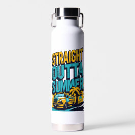 Straight Outta Summer - Retro Terug naar school Waterfles
