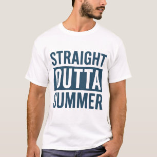 Straight Outta Summer - Terug naar School Design T-shirt