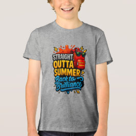 Straight Outta Summer Terug naar school T-shirt