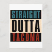 Straight Outta Tacoma Washington WA Briefkaart (Voorkant)