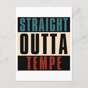 Straight Outta Tempe Arizona AZ Briefkaart