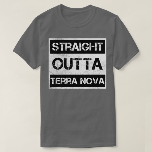 Straight Outta Terra Nova National Park Canada Vin T-shirt (Design voorkant)
