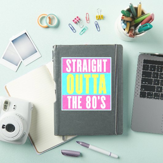 Straight Outta the 80  Retro Gen X Sticker (iPad Cover)