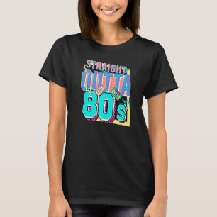 Straight Outta the 80s Born Nostalgia 80s Bi T-shirt