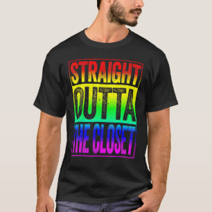 Straight Outta the Closet Lgbt Pride T-shirt