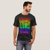Straight Outta the Closet Lgbt Pride T-shirt (Voorkant volledig)