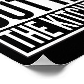 Straight Outta the Kitchen Funny Foodie Gezegde Poster (Hoek)