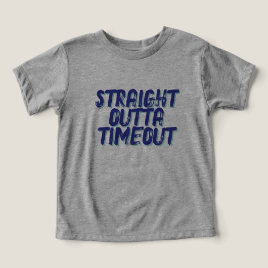 Straight Outta Time-out Hilarische afbeelding (Design voorkant)