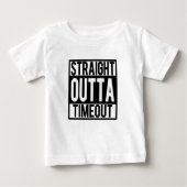Straight Outta Timeout Grappig Baby Boy shirt (Voorkant)