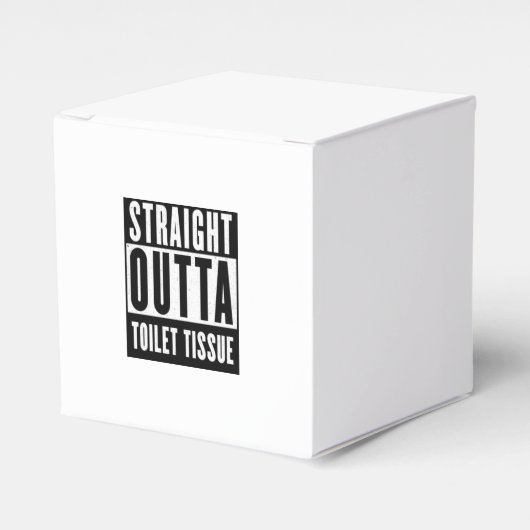 Straight Outta Toilet Tissue Funny Prepper Gifts Bedankdoosjes (Voorkant Zijde)