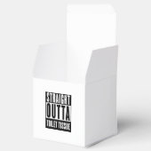 Straight Outta Toilet Tissue Funny Prepper Gifts Bedankdoosjes (Geopend)