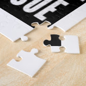 Straight Outta Toilet Tissue Funny Prepper Gifts Legpuzzel (Zijkant)