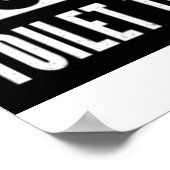 Straight Outta Toilet Tissue Funny Prepper Gifts Poster (Hoek)