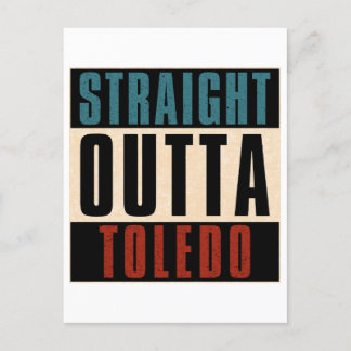 Straight Outta Toledo Ohio OH Feestdagenkaart
