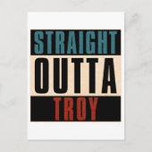 Straight Outta Troy Michigan MI Briefkaart (Voorkant)