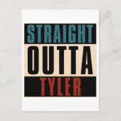 Straight Outta Tyler Texas TX Briefkaart (Voorkant)