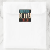 Straight Outta Tyler Texas TX Vierkante Sticker (Tas)