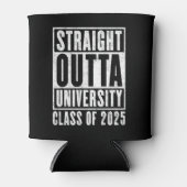 Straight Outta University 2025 noodlijdende versie Blikjeskoeler (Voorkant)