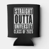 Straight Outta University 2025 noodlijdende versie Blikjeskoeler (Achterkant)