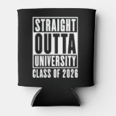 Straight Outta University Class of 2026 Blikjeskoeler (Voorkant)