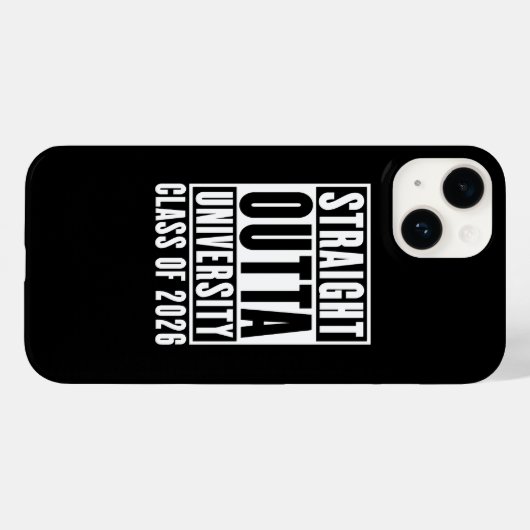 Straight Outta University Class of 2026 Case-Mate iPhone Case (Achterkant (horizontaal))