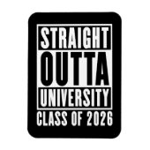 Straight Outta University Class of 2026 Magneet (Verticaal)