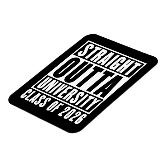 Straight Outta University Class of 2026 Magneet (Linkerzijde)