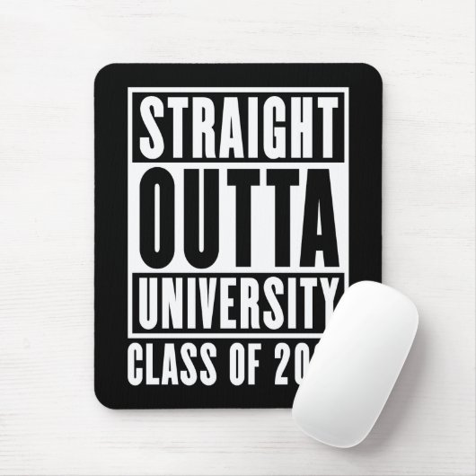 Straight Outta University Class of 2026 Muismat (Met muis)