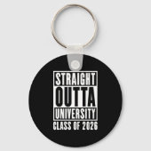 Straight Outta University Class of 2026 Sleutelhanger (Voorkant)