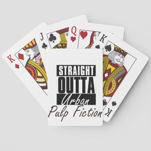 Straight Outta urban Pulp Fiction Pokerkaarten (Achterkant)