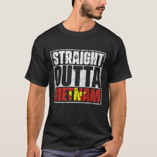 Straight Outta Vietnam Vlag T-shirt