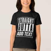 Straight Outta - Voeg hier uw eigen tekst toe Tri-Blend Shirt (Voorkant)
